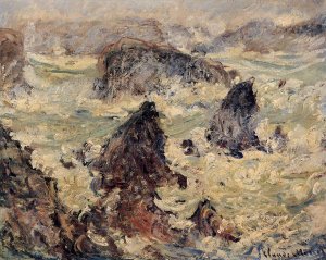 Storm on the Cote de Belle-Ile by Claude Monet Oil Painting