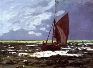 Stormy Seascape painting by Claude Monet