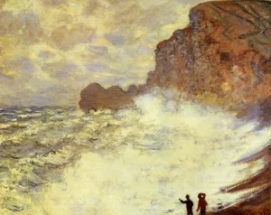 Stormy Weather at Etretat by Claude Monet Oil Painting