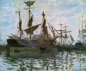 Study of Boats also known as Ships in Harbor