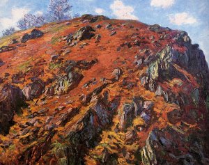 Study of Rocks also known as Le Bloc by Claude Monet Oil Painting