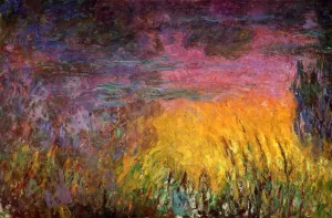 Sunset Left Half by Claude Monet - Oil Painting Reproduction