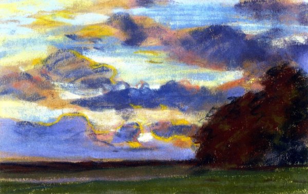 Sunset by Claude Monet - Hand-Painted Oil Painting Reproduction