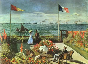 Terrace at St Adresse by Claude Monet Oil Painting