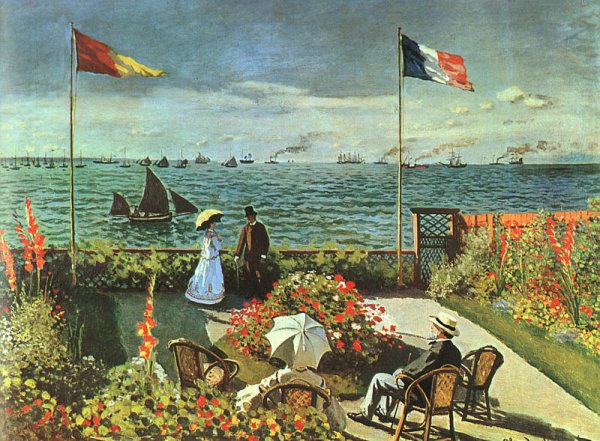 Main Product Photo of Terrace at St Adresse Painting by Claude Monet