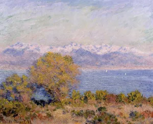 The Alps Seen from Cap d'Antibes painting by Claude Monet