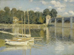 The Argenteuil Bridge by Claude Monet Oil Painting