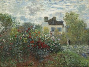 The Artist's Garden in Argenteuil by Claude Monet Oil Painting
