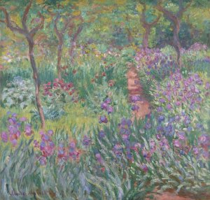 The Artist's Garden in Giverny by Claude Monet Oil Painting