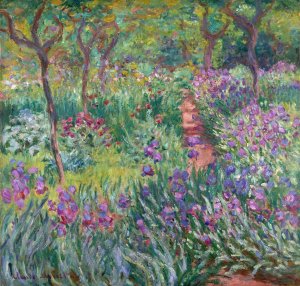 The Artist's Garden in Giverny by Claude Monet Oil Painting