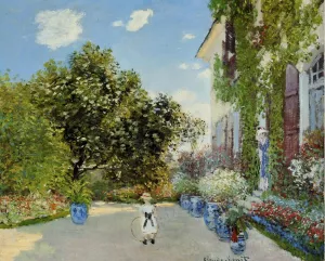 The Artist's House at Argenteuil by Claude Monet Oil Painting