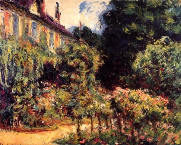 Main Product Photo of The Artist's House at Giverny Painting by Claude Monet