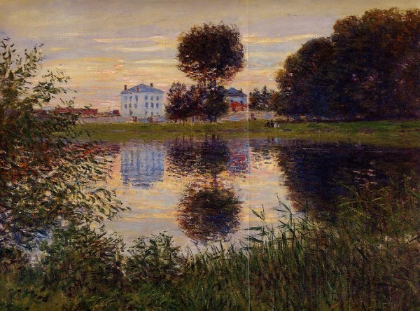 The Ball Shaped Tree, Argenteuil Detail by Claude Monet - Hand-Painted Oil Painting Reproduction