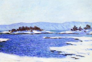 The Banks of the Fjord at Christiania by Claude Monet Oil Painting