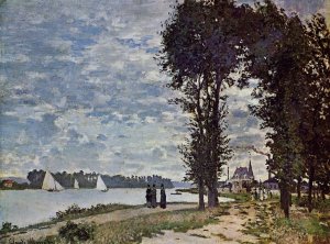 The Banks of the Seine at Argenteuil by Claude Monet Oil Painting