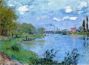 The Banks of the Seine at la Grande Jatte by Claude Monet Oil Painting