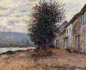 The Banks of the Seine at painting by Claude Monet