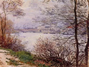 The Banks of the Seine, Ile de la Grande-Jatte painting by Claude Monet