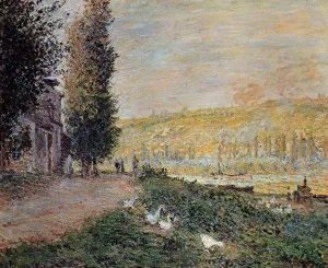 The Banks of the Seine, Lavacourt by Claude Monet Oil Painting