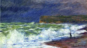 The Beach at Fecamp by Claude Monet - Oil Painting Reproduction