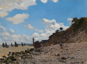 The Beach at Honfleur by Claude Monet Oil Painting
