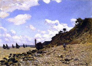 The Beach at Honfleur by Claude Monet Oil Painting