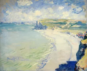 The Beach at Pourville by Claude Monet Oil Painting