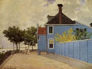 The Blue House at Zaandam by Claude Monet Oil Painting