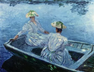 The Blue Row Boat painting by Claude Monet