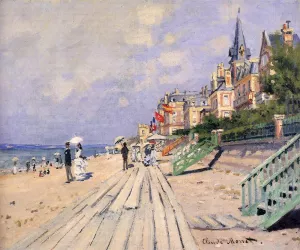 The Boardwalk at Trouville by Claude Monet Oil Painting