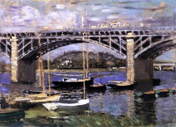 Main Product Photo of The Bridge at Argenteuil Painting by Claude Monet