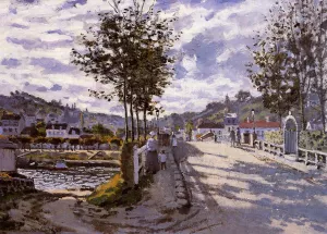 The Bridge at Bougival by Claude Monet Oil Painting