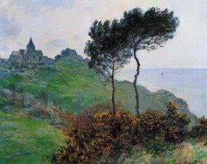 The Church at Varengaville, Grey Weather by Claude Monet Oil Painting