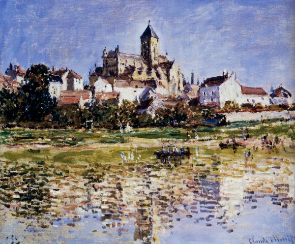 The Church at Vetheuil by Claude Monet - Hand-Painted Oil Painting Reproduction
