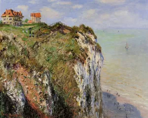 The Cliff at Dieppe painting by Claude Monet