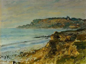 The Cliff at Sainte-Adresse painting by Claude Monet