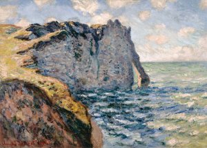 The Cliff of Aval, Etretat by Claude Monet Oil Painting