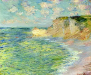 The Cliffs at Amont by Claude Monet - Oil Painting Reproduction