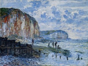 The Cliffs of Les Petites-Dalles by Claude Monet Oil Painting
