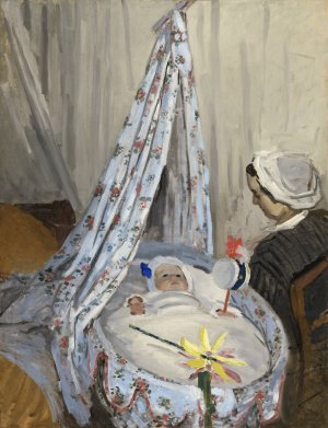 The Cradle - Camille with the Artist's Son Jean by Claude Monet Oil Painting