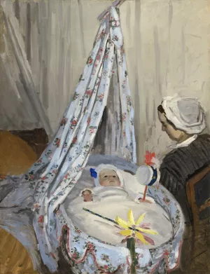 The Cradle - Camille with the Artist's Son Jean by Claude Monet Oil Painting