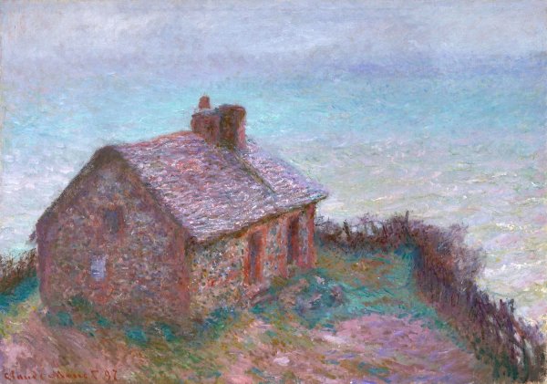 The Customs House at Varengeville  by Claude Monet - Hand-Painted Oil Painting Reproduction