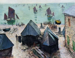 The Departure of the Boats, Etretat by Claude Monet Oil Painting