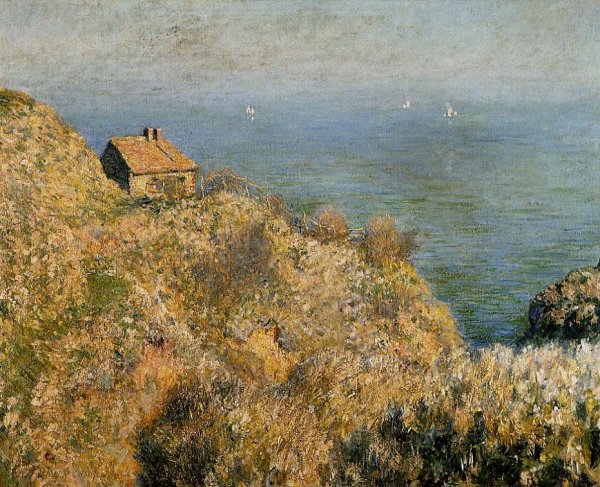 Main Product Photo of The Fisherman's House at Varengeville Painting by Claude Monet