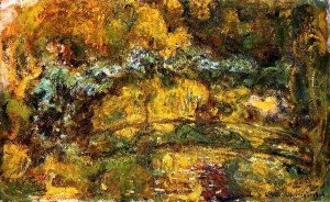 The Footbridge Over the Water-Lily Pond Oil painting by Claude Monet