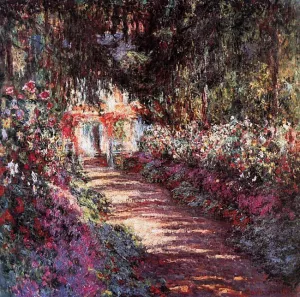 The Garden in Flower Oil painting by Claude Monet