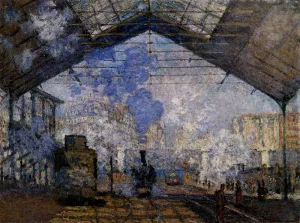 The Gare Saint-Lazare by Claude Monet - Oil Painting Reproduction
