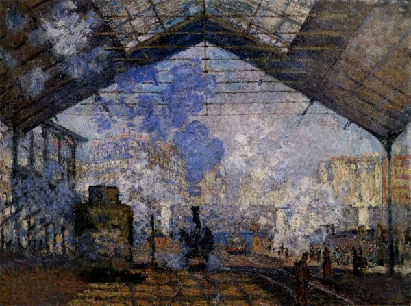 Main Product Photo of The Gare Saint-Lazare Painting by Claude Monet