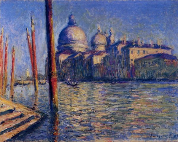 The Grand Canal and Santa Maria della Salute by Claude Monet - Hand-Painted Oil Painting Reproduction