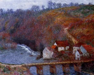The Grande Creuse by the Bridge at Vervy by Claude Monet Oil Painting